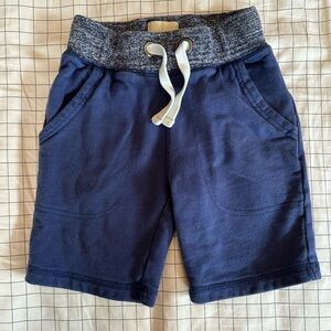 4 Mini Boden Navy and Gray Kids Shorts